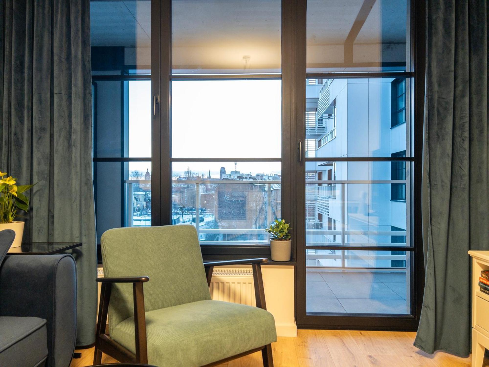 Apartament Z Dwiema Sypialniami + Parking Gdansk Exterior foto